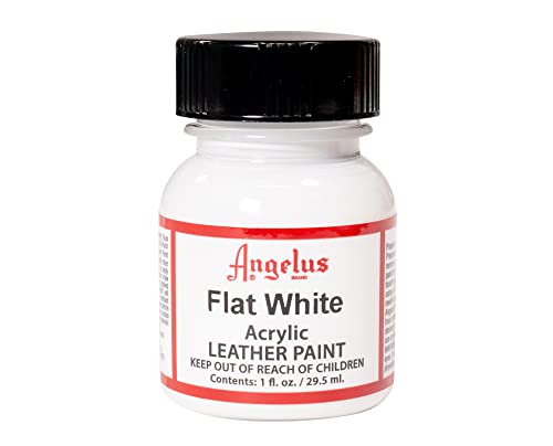 Angelus Flat White Acrylic Leather Paint 1oz