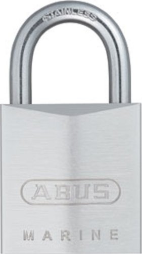 ABUS 75IB/30 Marine Grade Chrome Plated Brass Padlock, Stainless Steel Shackle, Keyed Different