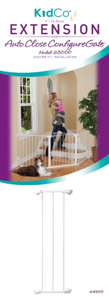 KidCo Configure and Hearth Gate Extensions (9″, White)