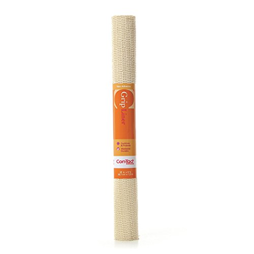 Con-Tact Brand Grip Adhesive Non-Slip Shelf Drawer Liner, 20″ x 5′, Almond