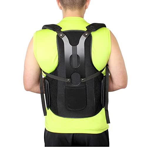 Postural Extension Back Straightener Brace – Rigid Posture Corrector Vest for Kyphosis Hunch Relief, Mild Scoliosis Support, and Hunchback or Lordosis Spine Treatment