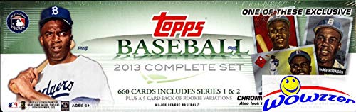 2013 Topps MLB Baseball EXCLUSIVE MASSIVE 666 Card Factory Sealed Retail Factory Set. Includes all Series 1 and 2 Cards plus 5 Bonus Rookie Variation Cards!