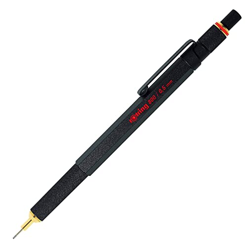 rOtring 800 Retractable Mechanical Pencil, 0.5 mm, Black Barrel (1904447)