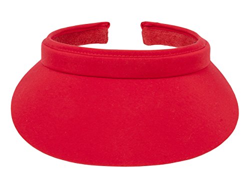 TopHeadwear Nylon Clip-On Visor, Red