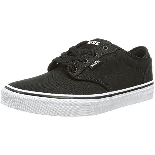 Vans Low-Top Sneakers, Canvas/Black/Black, 3 US Unisex Little Kid