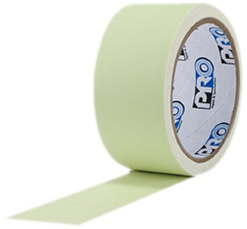 ProTapes Pro Glow Phosphorescent Vinyl Glow in the Dark Tape, 18 mils Thick, 5 yds Length x 2″ Width (Pack of 1)