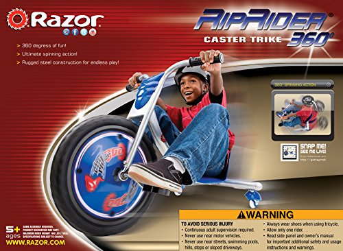 Razor 360 Caster Trike for Kids Ages 5+ – Lightweight, Rubber Handlebars, Steel Frame, for Riders up to 160 lbs | The Storepaperoomates Retail Market - Fast Affordable Shopping