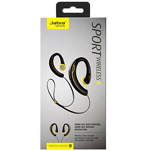 Jabra Sport Plus Wireless Bluetooth Stereo Headphones, Retail Packaging, Black/Yellow (Discontinued by Manufacturer) | The Storepaperoomates Retail Market - Fast Affordable Shopping