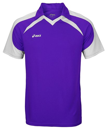 ASICS Men’s Athletic Rotation Jersey (X-Large, Purple/White)