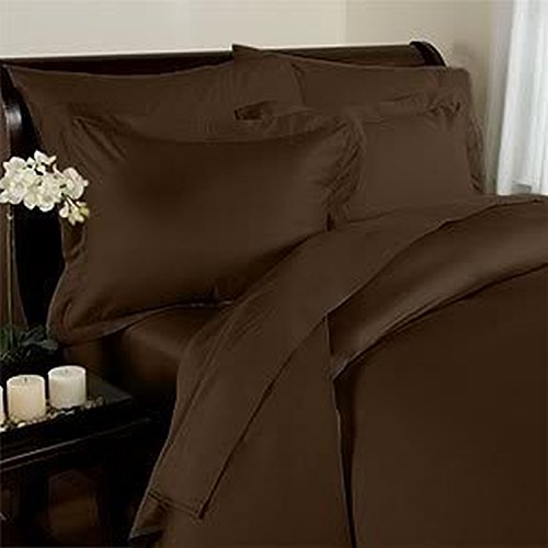 Elegant Comfort 1500 Thread Count – Wrinkle Resistant – Egyptian Quality Ultra Soft Luxurious 4 pcs Bed Sheet Set, Deep Pocket Up to 16″ – Many Size and Colors, Queen, Chocolate Brown