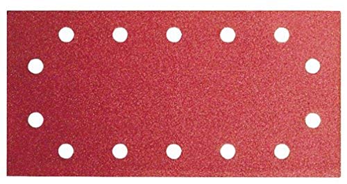 Bosch 2609256B22 Abrasive Sheets for Orbital Sanders 115 x 230 Self-Gripping System 14 Holes Grit Size 120 Pack of 10 Sheets