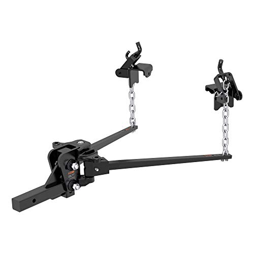 CURT 17333 Short Trunnion Bar Weight Distribution Hitch, Up to 15K, 2-Inch Shank