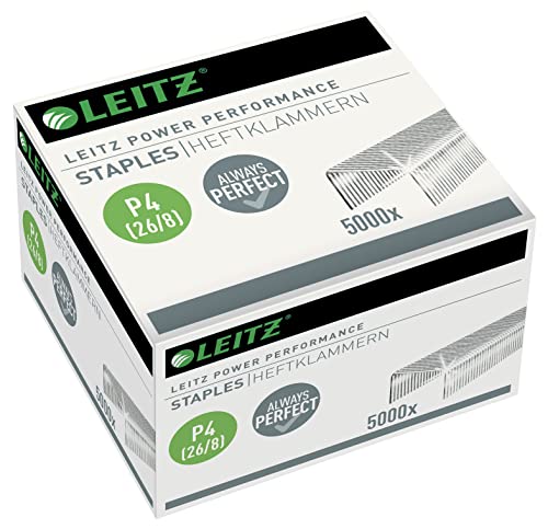 Leitz Power Performance P4 26/ 8 Staples – Silver (Pack of 5000)