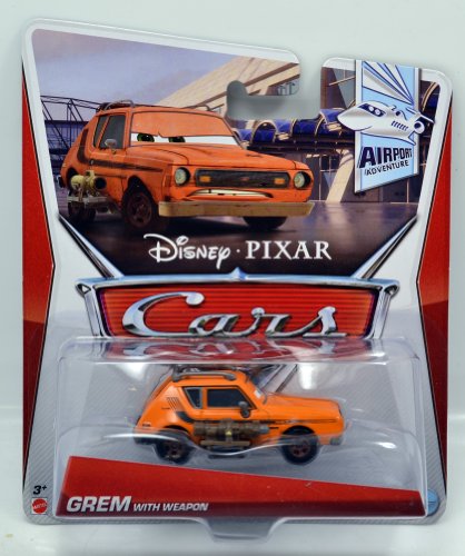 Cars 2 Airport Adventure Grem with Weapon 1:55 Scale Die Cast Vehicle