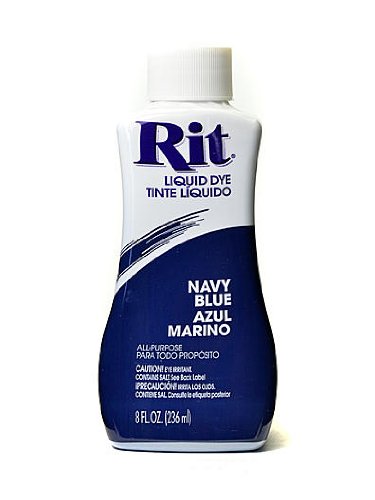 Rit Dyes Navy Blue Liquid 8 oz. Bottle [Pack of 4 ]