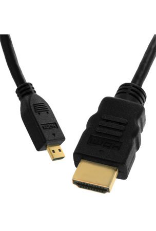 Micro HDMI (Type D) to HDMI (Type A) Cable For Amazon Kindle Fire HD 8.9 Tablet – 6 Feet (Package include a HandHelditems Sketch Stylus Pen) (NOT COMPATIBLE WITH Kindle Fire HDX 8.9)