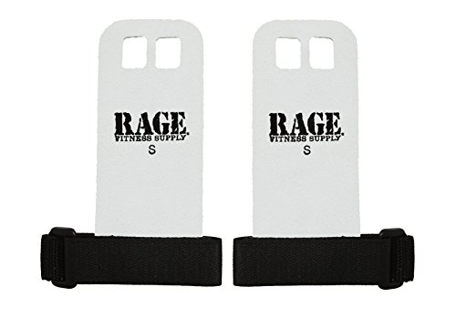 RAGE Fitness Leather Hand Grips, Weightlifting Grips, The Original Palm Grip, X-Small, Small, Medium, Large, X-Large, Weightlifting, Kettlebell, Barbell, Pull-ups, Exercise Training, MADE IN USA