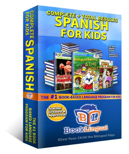BookLingual Complete Spanish for Kids – 32 Digital Books + Parent’s Guide + Guide to Spanish