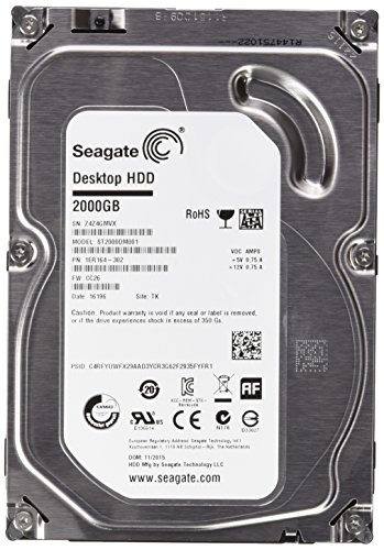 Seagate Barracuda 3.5 Inch 2Tb 7200 Rpm 64Mb 6Gb/S Internal Sata Drive OEM