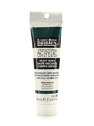 Liquitex Heavy Body Professional Artist Acrylic Colors phthalo Green (Blue Shade) 2 oz. [Pack of 3 ]