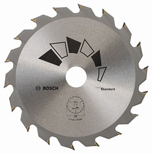 Bosch 2609256 B54 Standard Carbide Circular Saw Blade with 18 Teeth – 140 mm in Diameter – 20 mm Bore (12.75/10 mm with Reduction Ring) – 2.2 mm Cutting Width