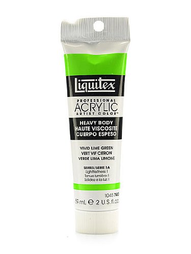 Liquitex Heavy Body Professional Artist Acrylic Colors Vivid Lime Green 2 oz. [Pack of 3 ]