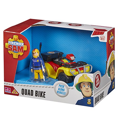 Fireman Sam Quad Bike Vehicle, Push Along Vehicle, Scaled Play, Imaginative Play, Preschool Toys