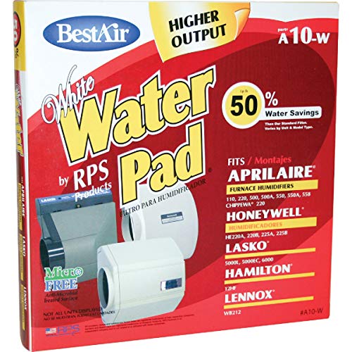 RPS PRODUCTS BestAir White WaterPad A10W Humidifier Wick Filter – 1 Each