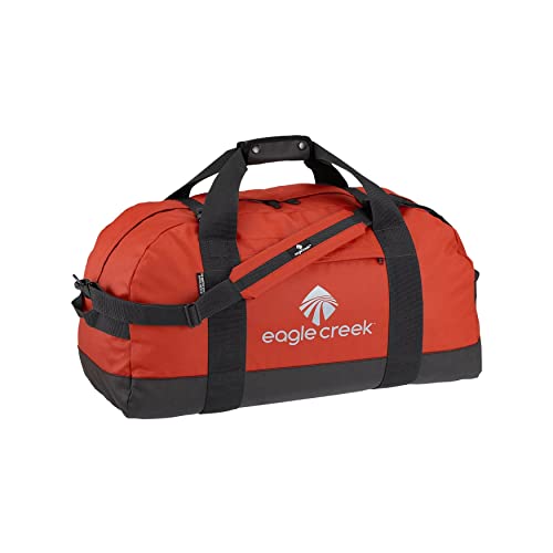 Eagle Creek No Matter What Duffel Travel Bag – Rugged and Water-Resistant Lockable Classic with Bar-Tacked Reinforcement, Storm Flap, and Separate Storage Pouch, Red Clay – Medium