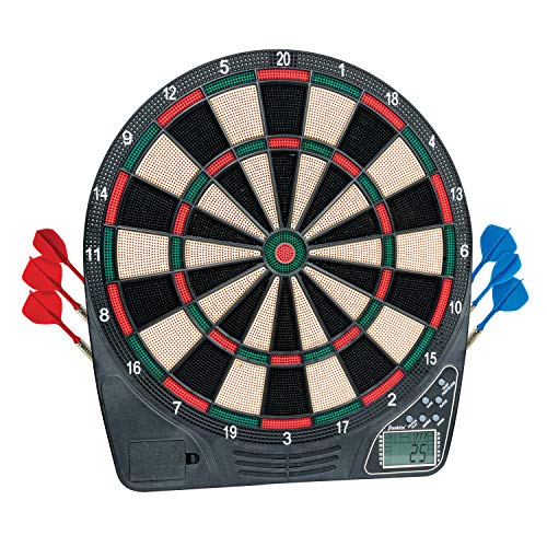 Franklin Sports Electronic Dart Board Sets – Soft Tip Electric Dartboard With Digital Scoreboard – (6) Darts Included