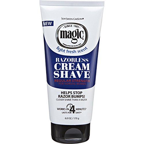 Magic Razorless Cream Shave Regular Strength 6 Ounce (177ml) (2 Pack)