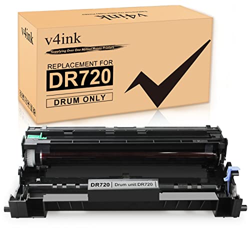 v4ink Compatible Drum Unit Replacement for Brother DR720 (1-Pack) Work with DCP-8110 DCP-8150 DCP-8155 HL-5440 HL-5450 HL-5470 HL-6180 MFC-8510 MFC-8710 MFC-8810 MFC-8910 MFC-8950 Printer (Not Toner)