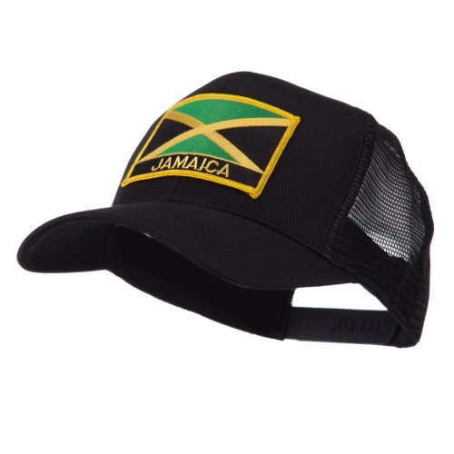 North and South America Flag Letter Patched Mesh Cap – Jamaica OSFM