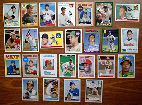 2006 Topps Baseball Rookie of the Week Baseball Complete 25 Card Set – Loaded with HOFers – Great reprint Rookie Cards including 2 x 1952 Mickey Mantle, 1993 Derek Jeter, 1955 Roberto Clemente, 1967 Tom Seaver, 1982 Cal Ripken, 1968 Johnny Bench, 1968 Nol