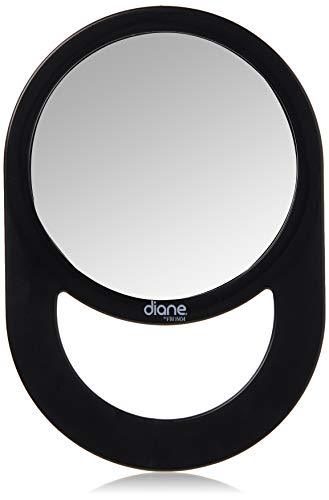 Round Handheld Salon Mirror Black