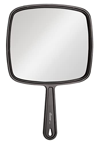 Diane TV Mirror – Handheld Vanity Mirror with Hanging Hole in Handle – Medium Size (7” x 10.5”) for Travel, Bathroom, Desk, Makeup, Beauty, Grooming, Shaving, D1211′