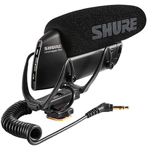 Shure VP83 LensHopper Camera-Mounted Condenser Shotgun Microphone for use with DSLR Cameras and HD Camcorders – Capture Detailed, High Definition Audio with Full Low-end Response