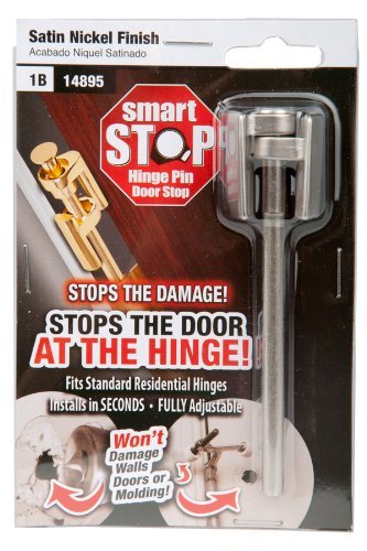 Smart Stop Hinge Pin Door Stop, Satin Nickel | The Storepaperoomates Retail Market - Fast Affordable Shopping