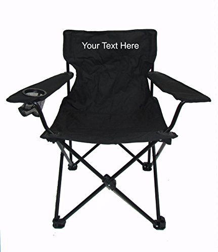 Travel Chair Personalized Imprinted C-Series Rider Classic Quad Chair Black