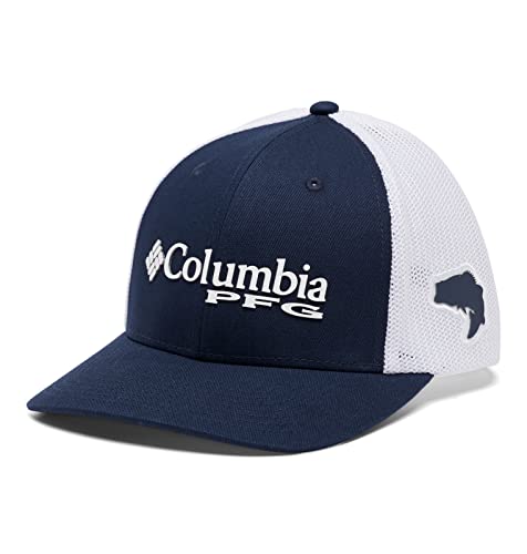 Columbia Unisex PFG Mesh Ball Cap, Collegiate Navy, S/M