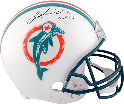 Dan Marino Miami Dolphins Autographed Pro Line Riddell Authentic Throwback Helmet with “HOF 2005” Inscription – Autographed NFL Helmets