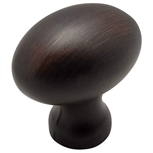 Cosmas 25 Pack 6021ORB Oil Rubbed Bronze Oval Oblong Cabinet Knob