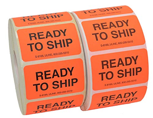 Uline Ready to Ship Labels, Roll of 1000 Labels