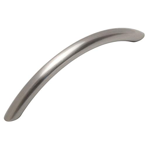 Cosmas 10 Pack 1722SN Satin Nickel Cabinet Hardware Handle Pull 3-3/4″ Inch Hole Centers (96mm)