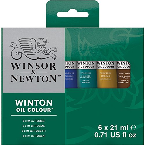 Winsor & Newton Winton Oil Color Paint, Intro Set, 6 x 21ml Tubes