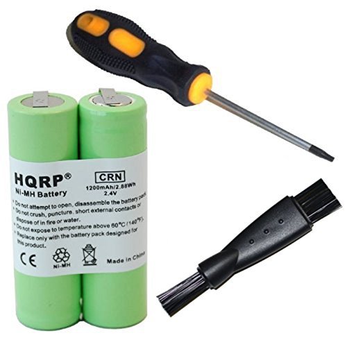 HQRP Battery Compatible with Philips Norelco 6863XL 6865XL 6866XL 6867XL 6885XL 6886XL Razor/Shaver Plus Screwdriver and Cleaning Brush