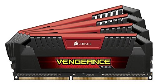 Corsair Vengeance Pro 32GB (4x8GB) DDR3 1600 MHz (PC3 12800) Desktop, Red 1.5V