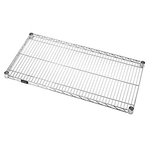 Quantum 1830S Wire Shelf, 30’W x 18’D, 600 lbs Capacity, Stainless, Stainless, NSF