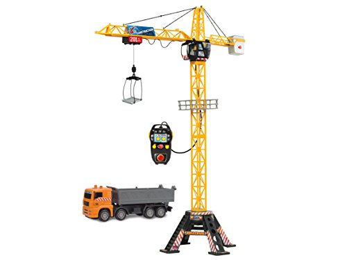 Dickie Toys 48″ Mega Crane and Truck Vehicle and Playset