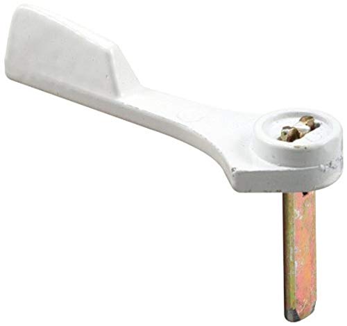 Prime-Line E 2162 Sliding Door Latch Lever, Diecast Turn with Steel Tailpiece, Painted White, (single pack)